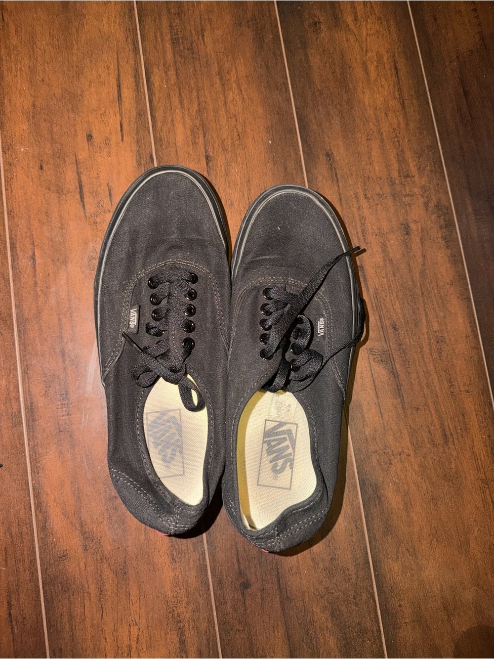 Vans Black Low-Top Canvas Sneakers